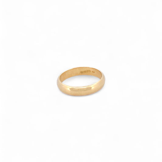 Comprar alianza realizada en oro amarillo de 18kt de la firma Bagués. Pieza de segunda mano. Joyas restauradas. Joyería Ian'Or.