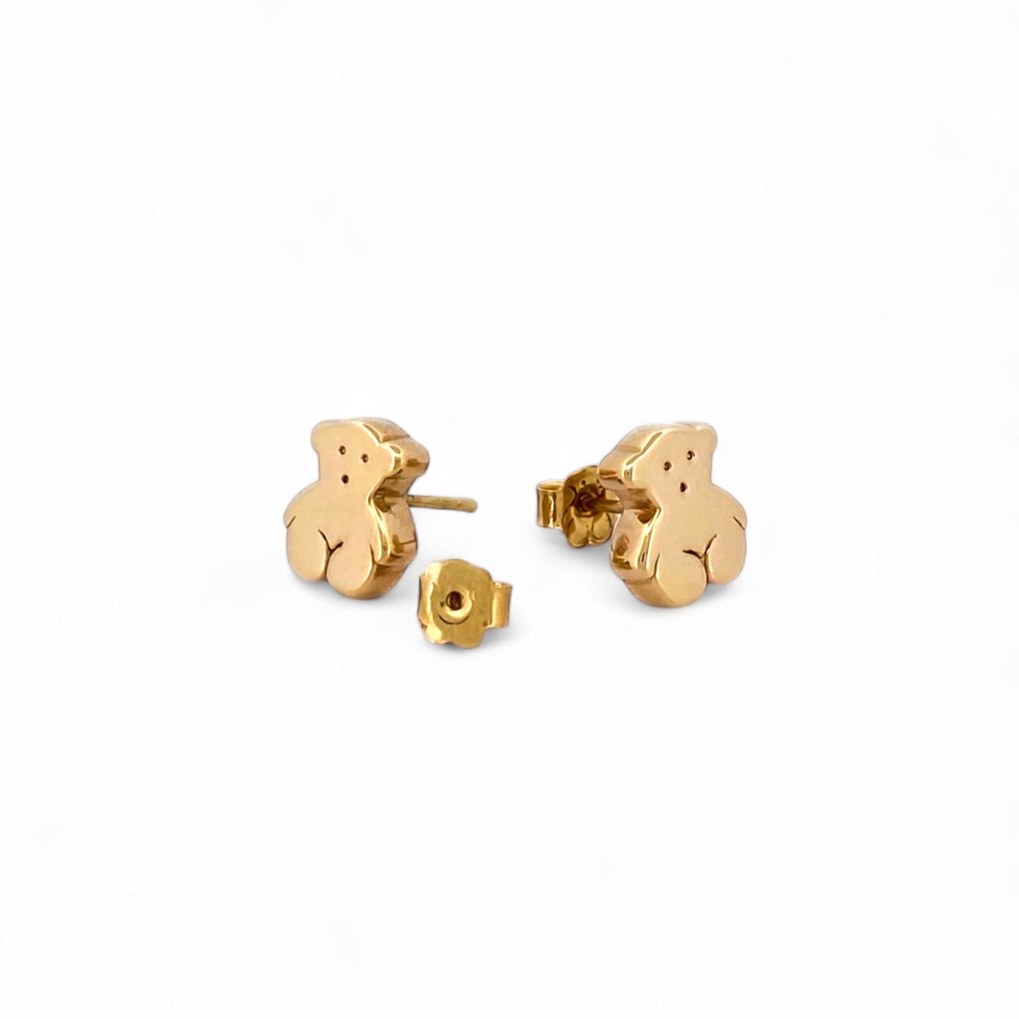 Comprar pendientes realizados en oro amarillo de 18kt originales de la firma TOUS con los icónicos ositos sweets dolls. Joyas Tous restauradas. Joyería Ian'Or.