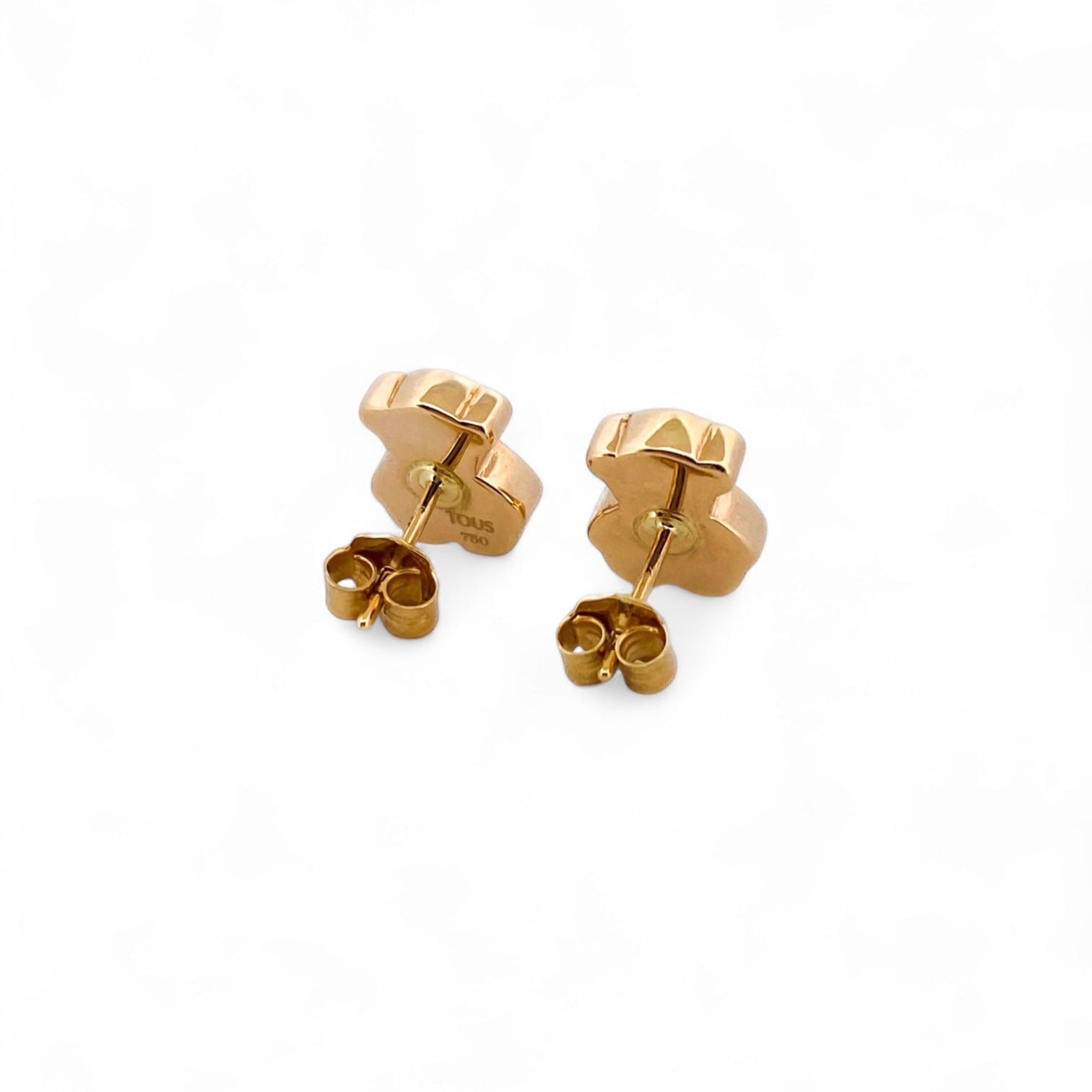 Comprar pendientes realizados en oro amarillo de 18kt originales de la firma TOUS con los icónicos ositos sweets dolls. Joyas Tous restauradas. Joyería Ian'Or.