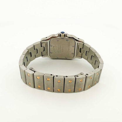 Reloj de quarzo vintage Cartier modelo Santos Galbée de mujer realizado en Acero y Oro de 18kt.
Relojes Cartier de segunda mano baratos en Barcelona. 
