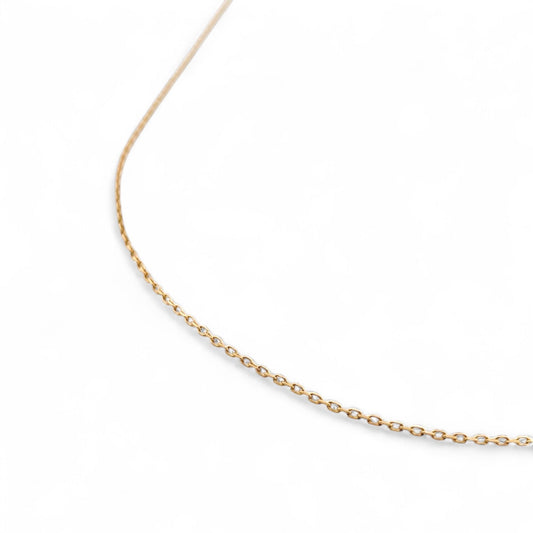 Comprar collar de la firma Tous de cadena forzada de de oro amarillo de 18kt con cierre tipo reasa. Joyas restauradas. Joyas Tous de segunda mano. Ian'Or.