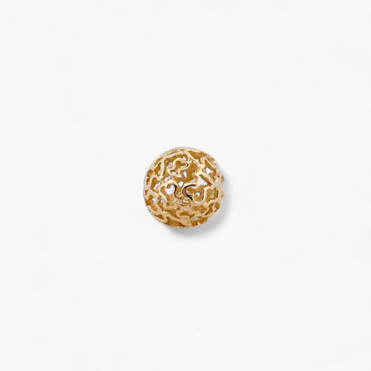 Comprar colgante en forma de bola hueca con la silueta de los icónicos ositos de la firma Tous en oro amarillo de 18kt. Venta de joyas Tous segunda mano.