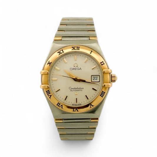 Clásico reloj vintage Omega Constellation automático de Mujer con esfera de 25mm. Realizado en acero y oro amarillo de 18kt.
Relojes Omega de segunda mano baratos en Barcelona. relojes de alta gama al mejor precio.