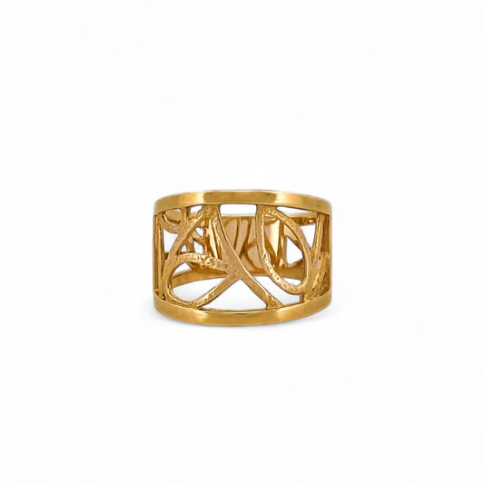 Comprar anillo calado original de TOUS realizado en oro amarillo de 18kt. Joyas de Tous de oro baratas en Barcelona. Joyería Ian'Or. Envío GRATIS.
