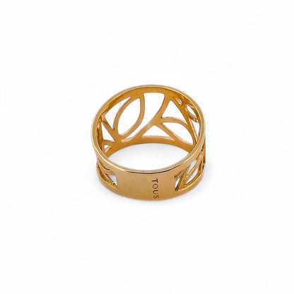 Comprar anillo calado original de TOUS realizado en oro amarillo de 18kt. Joyas de Tous de oro baratas en Barcelona. Joyería Ian'Or. Envío GRATIS.