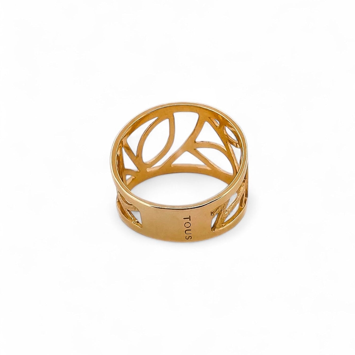 Comprar anillo calado original de TOUS realizado en oro amarillo de 18kt. Joyas de Tous de oro baratas en Barcelona. Joyería Ian'Or. Envío GRATIS.
