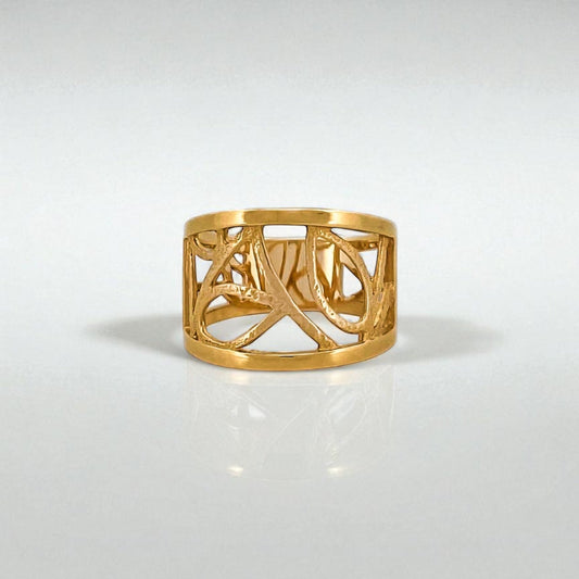 Comprar anillo calado original de TOUS realizado en oro amarillo de 18kt. Joyas de Tous de oro baratas en Barcelona. Joyería Ian'Or. Envío GRATIS.
