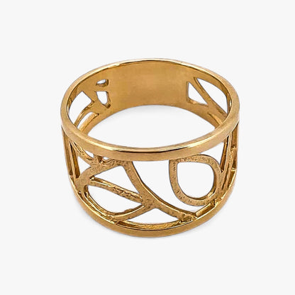 Comprar anillo calado original de TOUS realizado en oro amarillo de 18kt. Joyas de Tous de oro baratas en Barcelona. Joyería Ian'Or. Envío GRATIS.