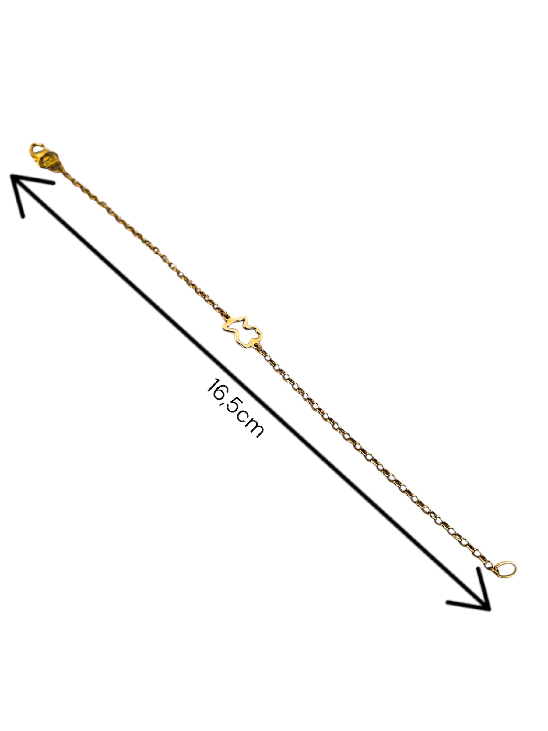 Comprar pulsera original bebe de TOUS realizado en oro amarillo de 18kt y oso icónico de la marca. Joyas de TOUS originales de oro al mejor precio.