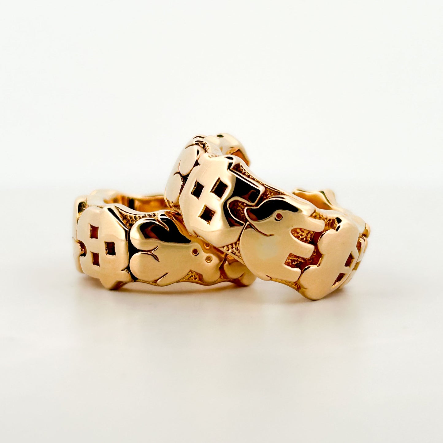 14627GM - Pendientes  aro  oro 18kt TOUS motivos  icónicos