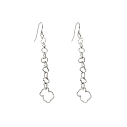 Comprar pendientes r oro blanco de 18kt  TOUS originales de la colección Carrusel con los icónicos ositos eslabonados. Joyas Tous de segunda mano baratas