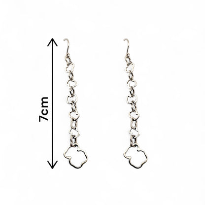 Comprar pendientes r oro blanco de 18kt  TOUS originales de la colección Carrusel con los icónicos ositos eslabonados. Joyas Tous de segunda mano baratas