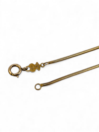 Comprar collar de la firma TOUS de cadena cola de ratón realizada en oro amarillo de 18kt con cierre tipo reasa. Joyas Tous de segunda mano. Ian'Or.