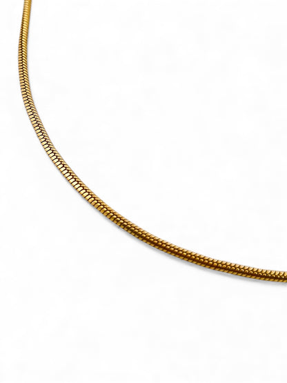 Comprar collar de la firma TOUS de cadena cola de ratón realizada en oro amarillo de 18kt con cierre tipo reasa. Joyas Tous de segunda mano. Ian'Or.