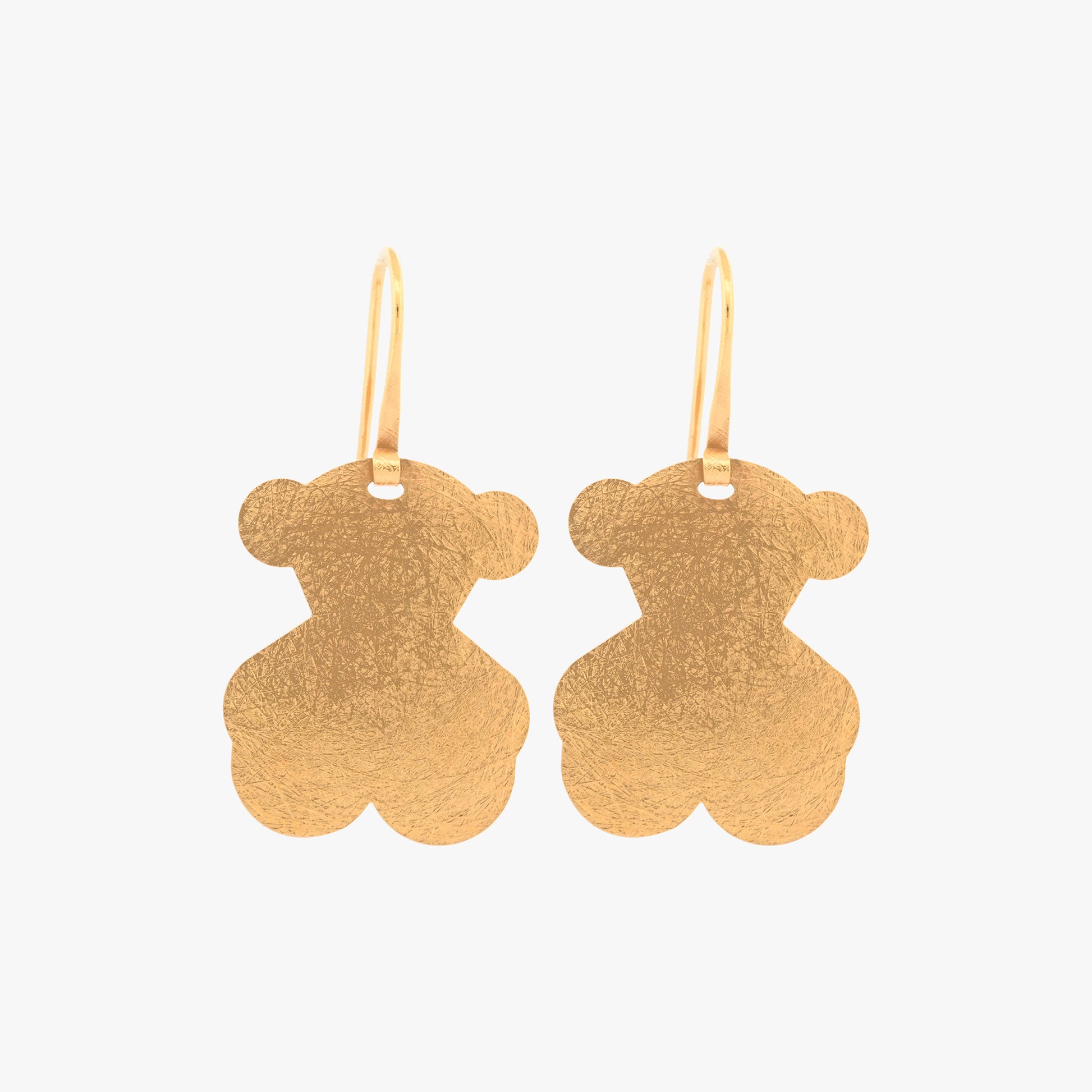 Comprar pendientes planos realizados en oro amarillo de 18kt originales de la firma TOUS con los icónicos ositos. Joyas Tous acondicionadas. Joyería Ian'Or.
