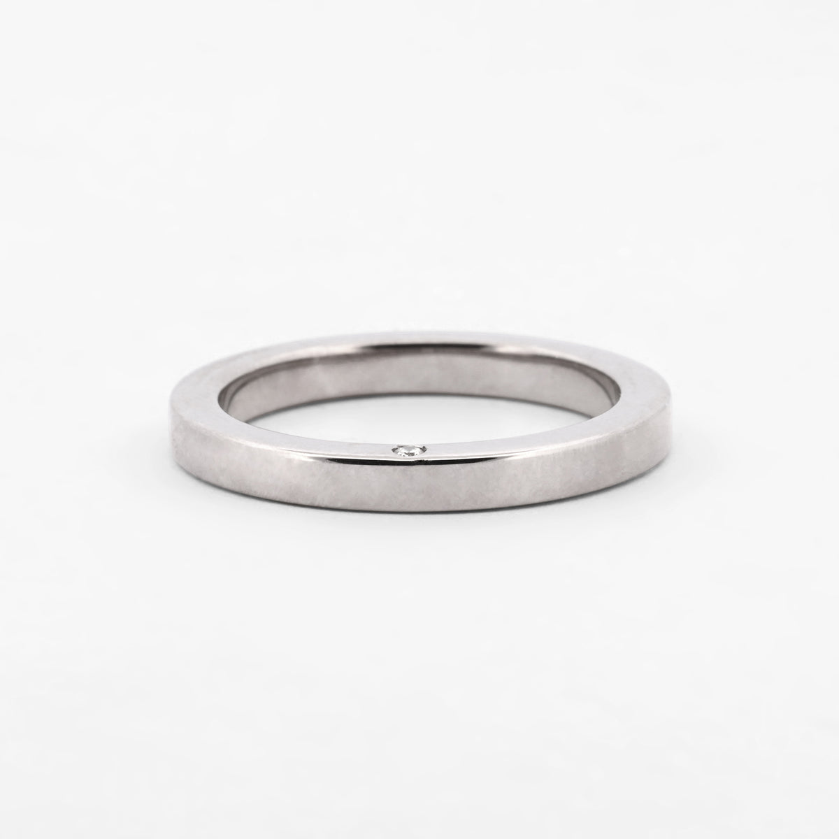 Alianza TOUS oro blanco 18kt con brillante lateral - 14865GM