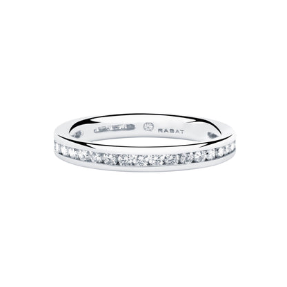 14913GM - Alianza RABAT oro blanco 18kt con brillantes