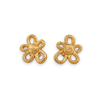 14924GM - Pendientes TOUS oro amarillo 18kt en forma de flor