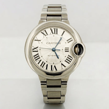 Reloj original Cartier Ballon Bleu de 33mm realizado en acero con movimiento automático.
Relojes Cartier de segunda mano baratos en Barcelona. 