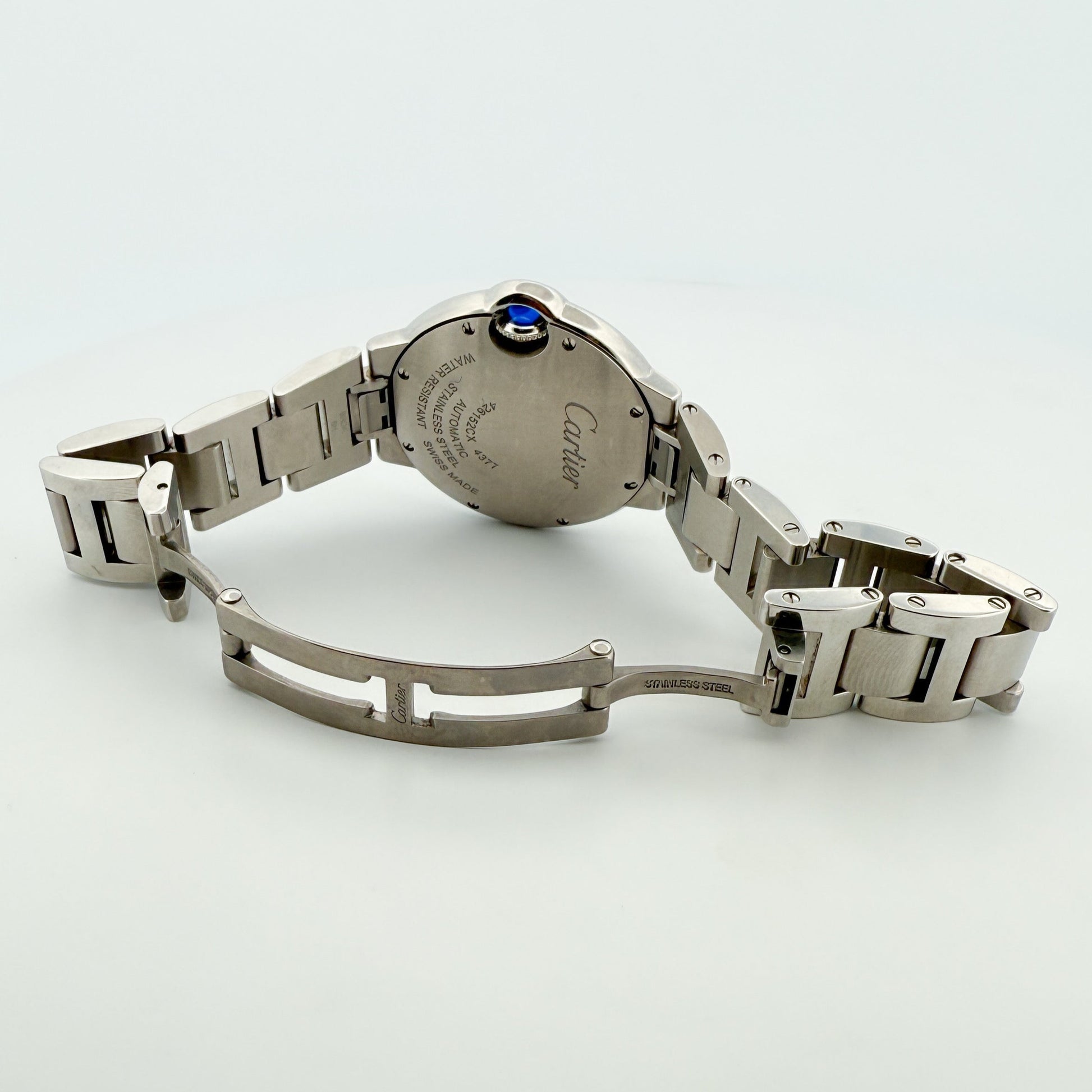 Reloj original Cartier Ballon Bleu de 33mm realizado en acero con movimiento automático.
Relojes Cartier de segunda mano baratos en Barcelona. 