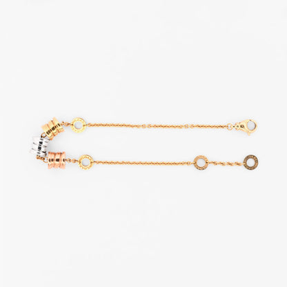 Comprar pulsera Bvlgari modelo B.zero realizada en oro amarillo, blanco y rosa de 18kt. Cierre tipo mosquetón. Joyas Bvlgari. Joyería Ian'Or. Envio GRATIS.