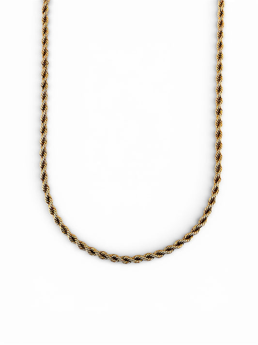 15068GM - Cadena cordón salomónico oro amarillo 18kt - 50cm