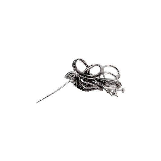 Comprar broche antiguo realizado en platino y con diamantes talla brillante. Joyas antiguas y vintage en Barcelona, compro oro y joyas al mejor precio. Ian'Or.