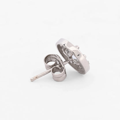 Comprar pendientes largos de oro blanco de 18kt con diamantes talla brillante y aguas marinas. Joyas con aguamarinas. Joyería Ian'Or. Envío GRATIS.