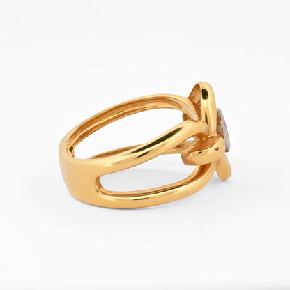 Sortija oro amarillo 18kt con diamante - 15112P