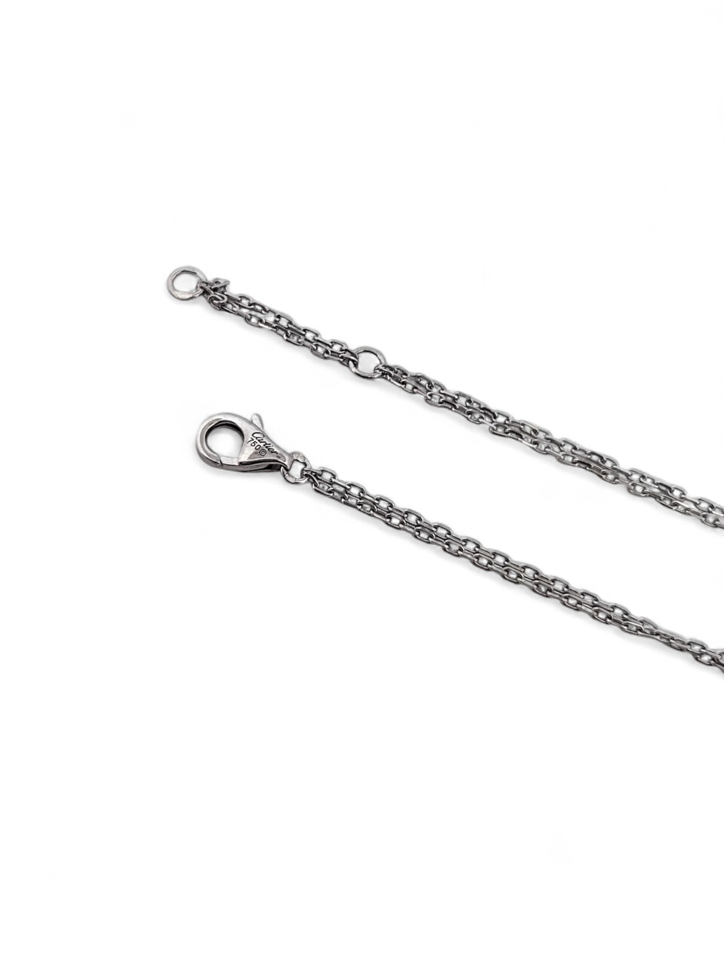 Pulsera de la prestigiosa firma Cartier realizada en oro blanco de 18kt. De la colección Cartier LOVE. Joyas Cartier al mejor precio certificada