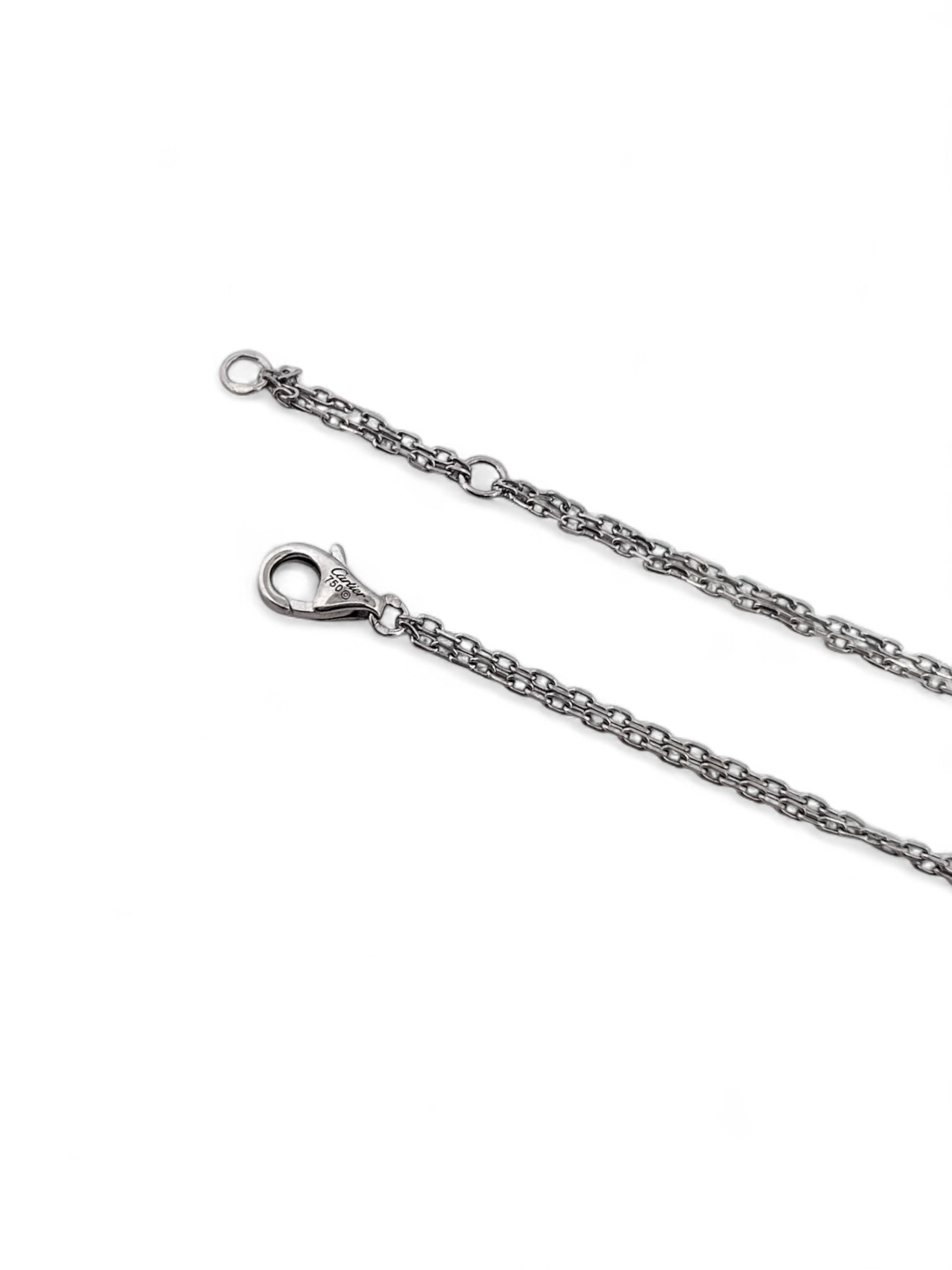 Pulsera de la prestigiosa firma Cartier realizada en oro blanco de 18kt. De la colección Cartier LOVE. Joyas Cartier al mejor precio certificada
