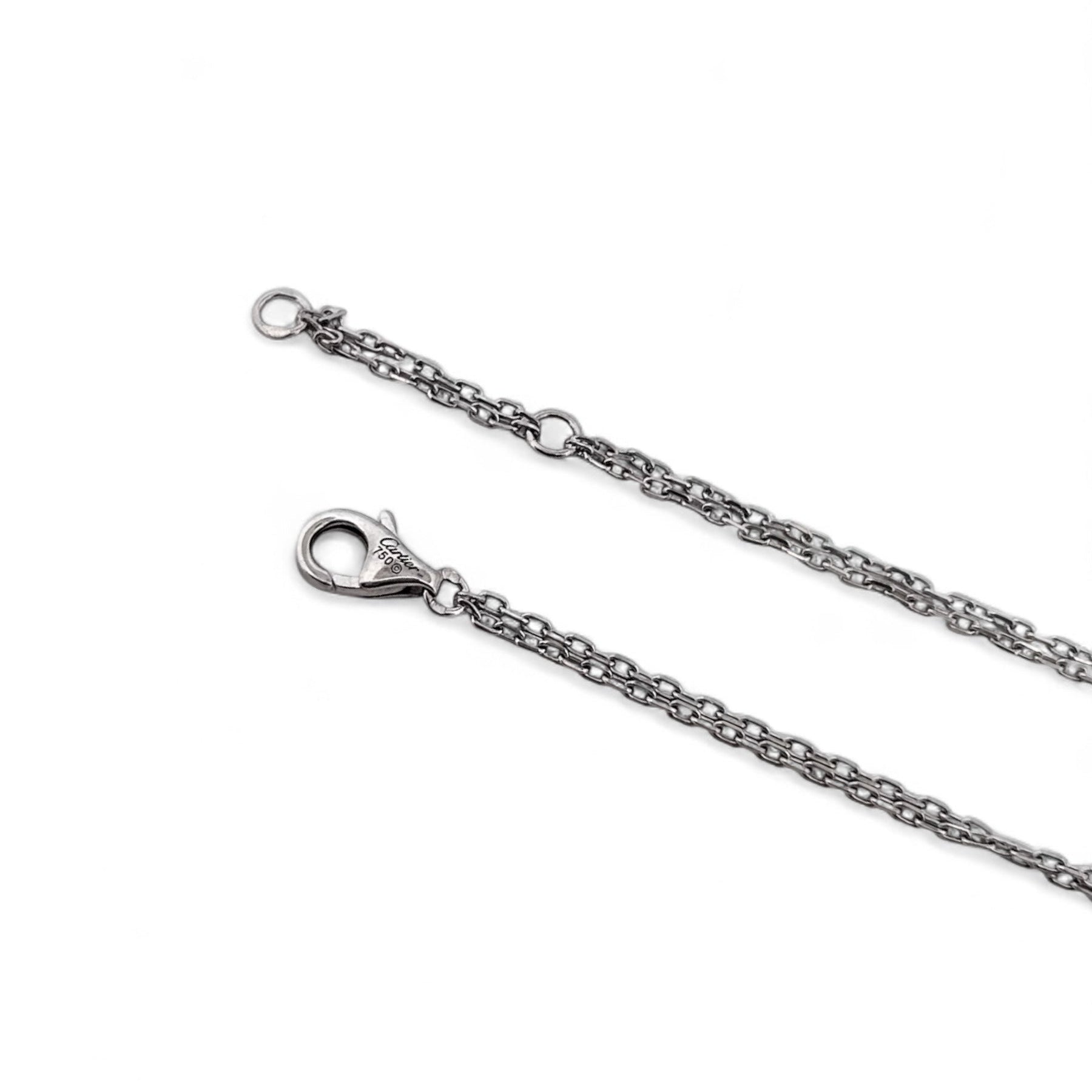Pulsera de la prestigiosa firma Cartier realizada en oro blanco de 18kt. De la colección Cartier LOVE. Joyas Cartier al mejor precio certificada