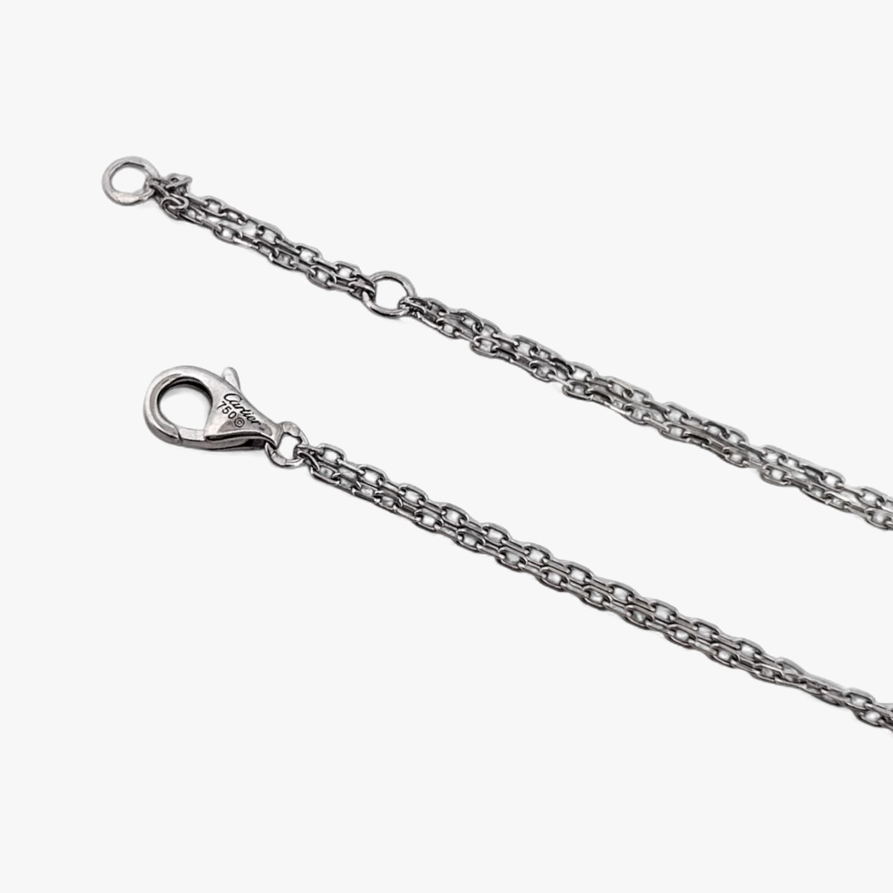 Pulsera de la prestigiosa firma Cartier realizada en oro blanco de 18kt. De la colección Cartier LOVE. Joyas Cartier al mejor precio certificada