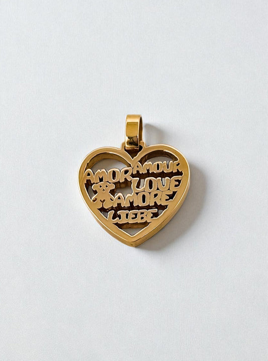 Comprar colgante de la firma Tous en forma de corazón realizado en oro amarillo de 18kt. Tous en oro amarillo de 18kt. Venta de joyas Tous segunda mano. Ian'Or.

