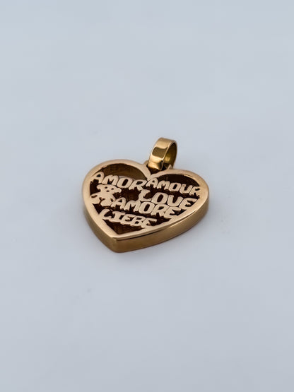 Comprar colgante de la firma Tous en forma de corazón realizado en oro amarillo de 18kt. Tous en oro amarillo de 18kt. Venta de joyas Tous segunda mano. Ian'Or.

