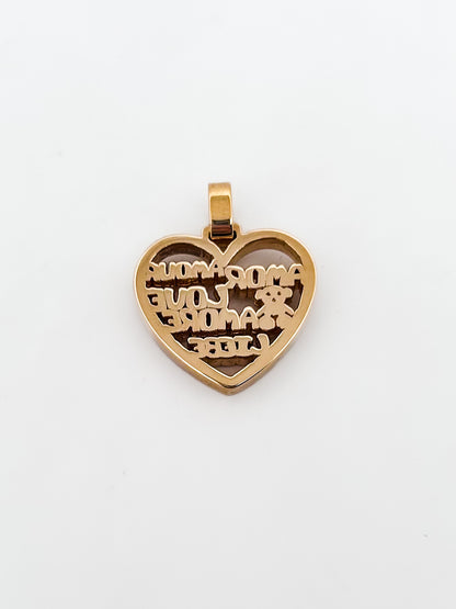Comprar colgante de la firma Tous en forma de corazón realizado en oro amarillo de 18kt. Tous en oro amarillo de 18kt. Venta de joyas Tous segunda mano. Ian'Or.

