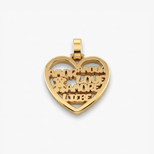 Comprar colgante de la firma Tous en forma de corazón realizado en oro amarillo de 18kt. Tous en oro amarillo de 18kt. Venta de joyas Tous segunda mano. Ian'Or.