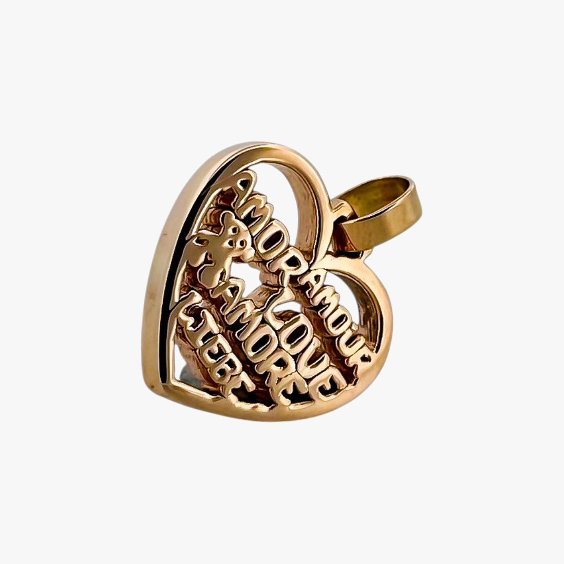Comprar colgante de la firma Tous en forma de corazón realizado en oro amarillo de 18kt. Tous en oro amarillo de 18kt. Venta de joyas Tous segunda mano. Ian'Or.