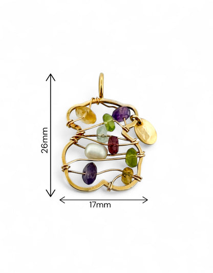 Comprar colgante TOUS de oro amarillo de 18kt con forma de osito y piedras de colores. Joyas Tous segunda mano. Restauramos joyas para darles una nueva vida.


