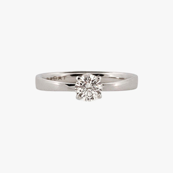 Comprar Solitario de la firma RABAT en oro blanco de 18kt con un diamante talla brillante con engaste en 4 grapas de 0,40ct el interio . Joyas Rabat al mejor precio. Envío GRATIS.