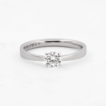 Comprar Solitario de la firma RABAT en oro blanco de 18kt con un diamante talla brillante con engaste en 4 grapas de 0,40ct el interio . Joyas Rabat al mejor precio. Envío GRATIS.