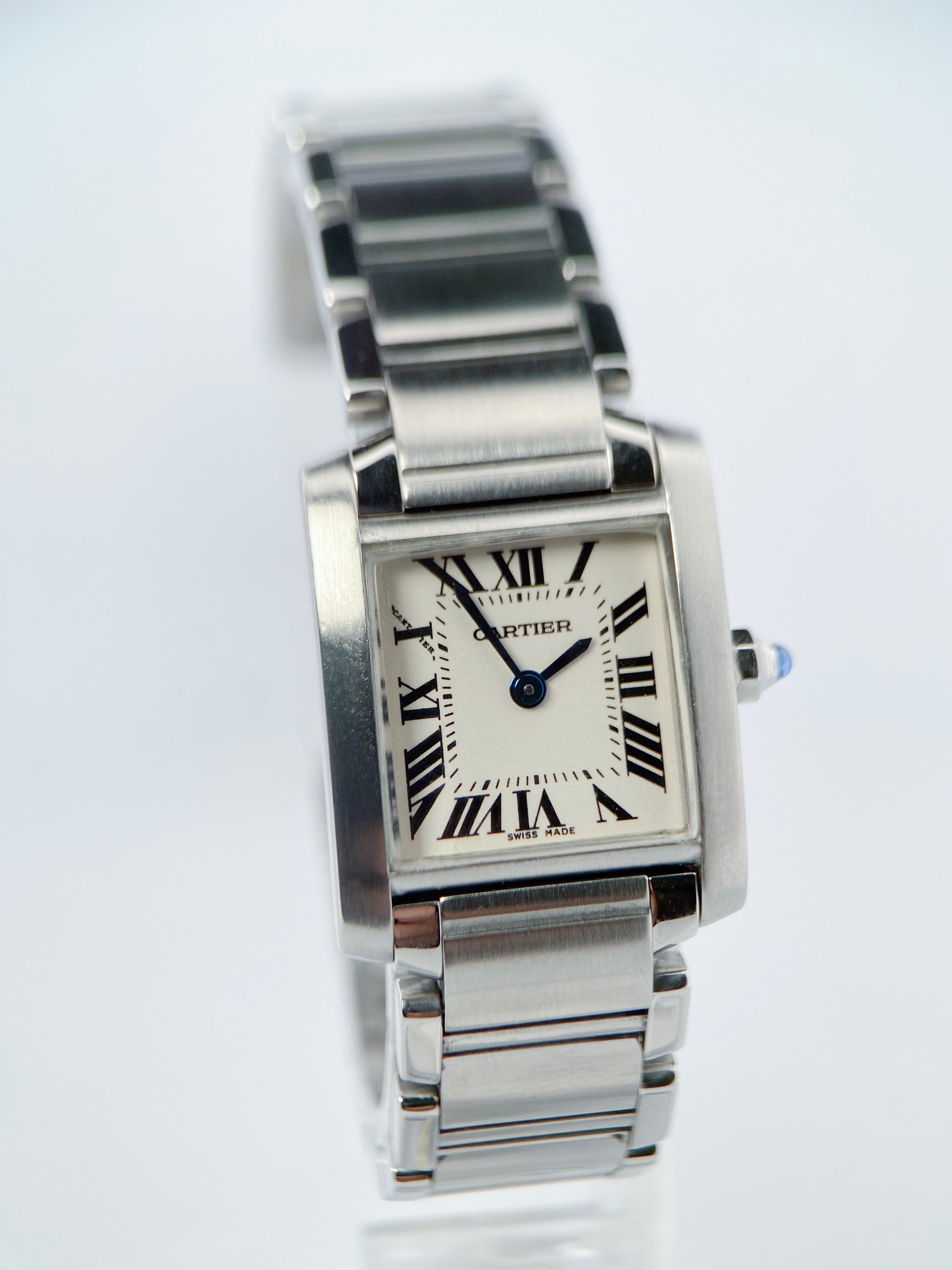 Reloj Cartier Tank Française Acero 2384 con 1 año de garantía