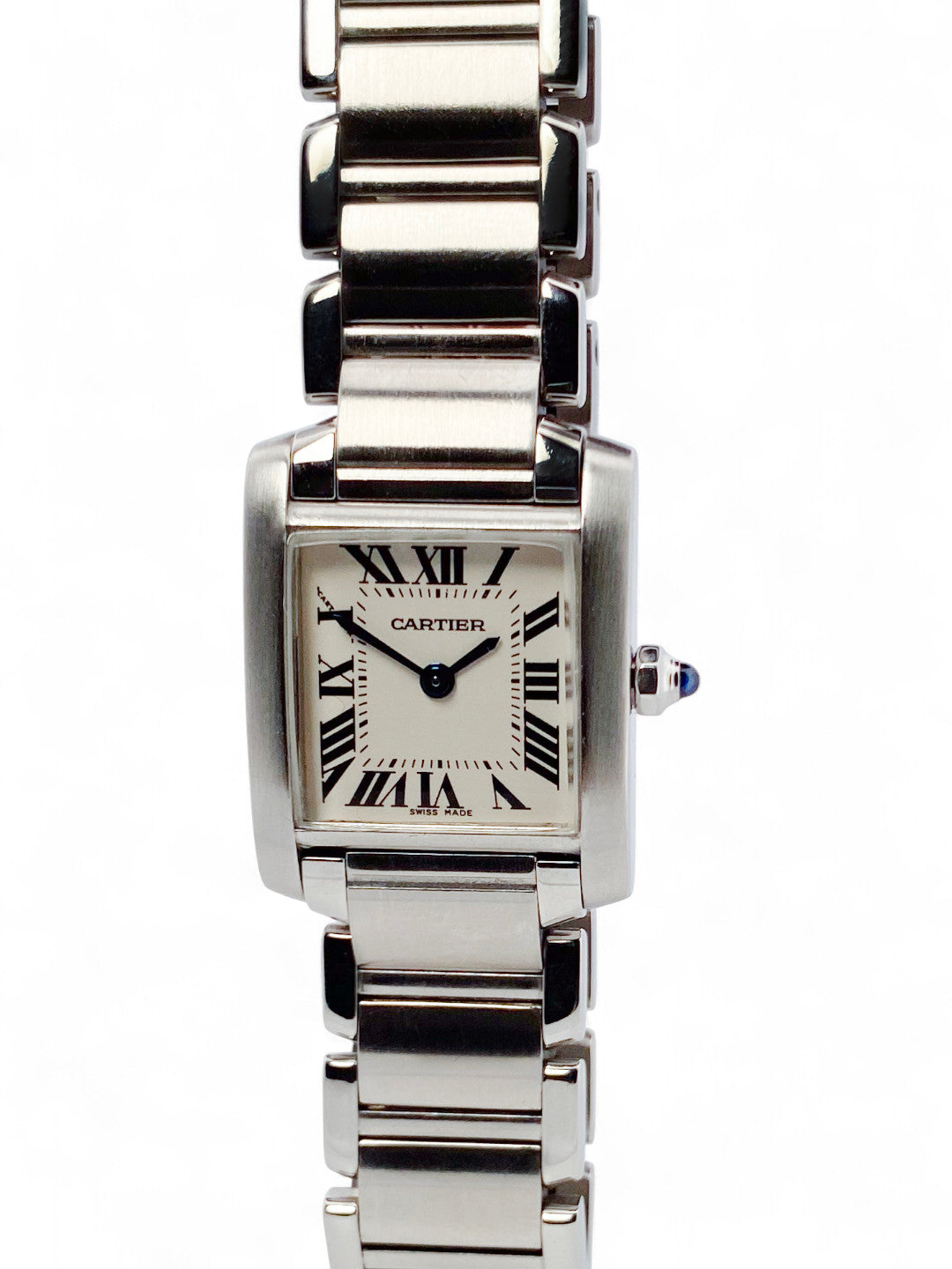Reloj Cartier Tank Française Acero 2384 con 1 año de garantía