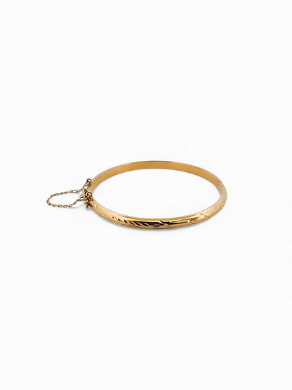 15552GM -  Pulsera esclava con grabado oro amarillo 18kt