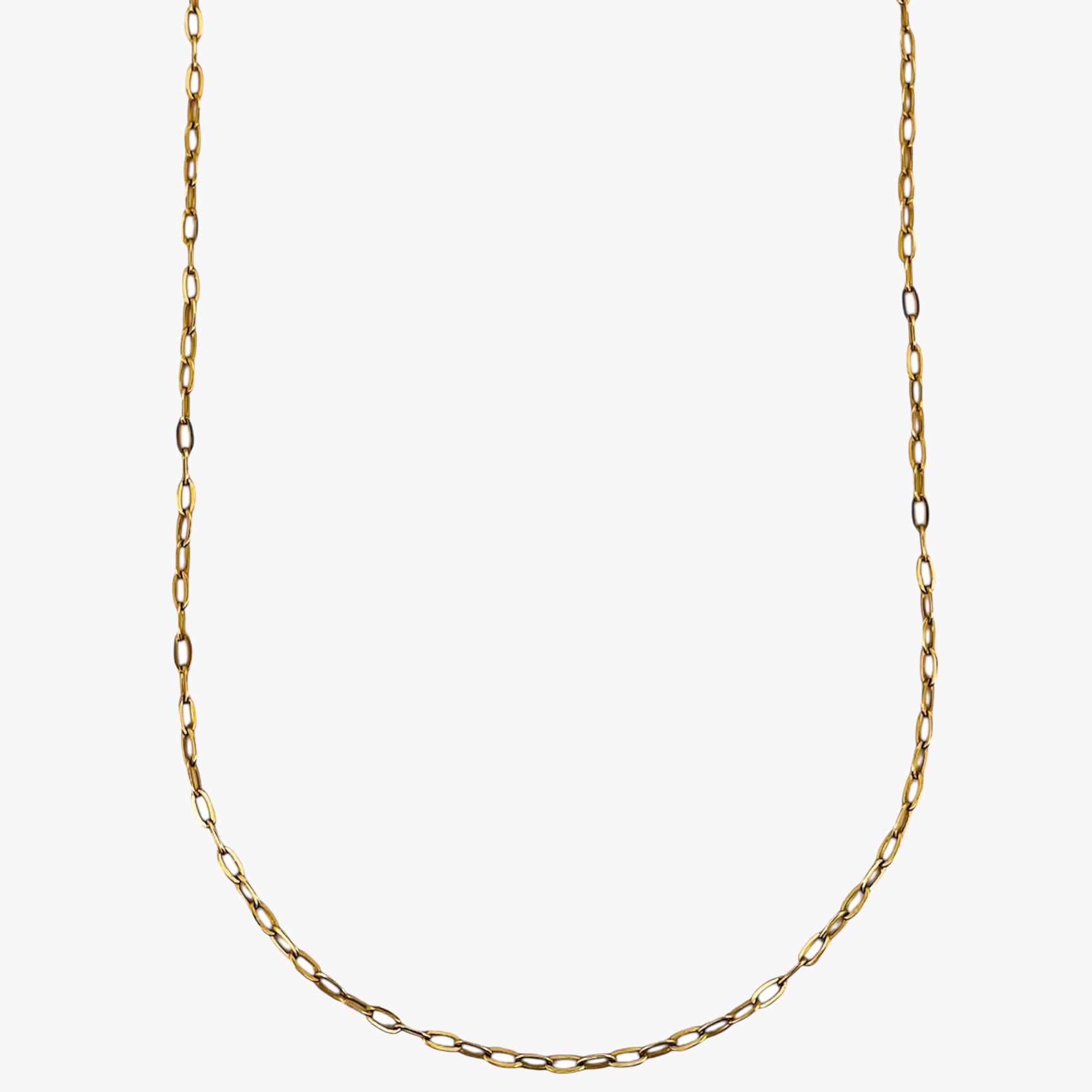 Comprar cadena forzada realizada en oro amarillo de 18kt con cierre tipo reasa. La cadena mide 52cm largo con un grosor de 1,62mm. Cadenas de oro de 18kt al mejor precio en Barcelona.
