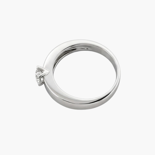 15559GM - Solitario de oro blanco y brillante de 0,45ct