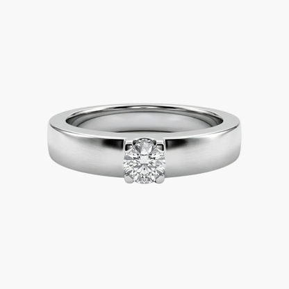 15559GM - Solitario de oro blanco y brillante de 0,45ct