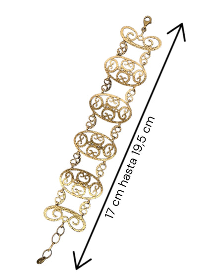 15617GM - Pulsera semirígida calada  oro 18kt TOUS