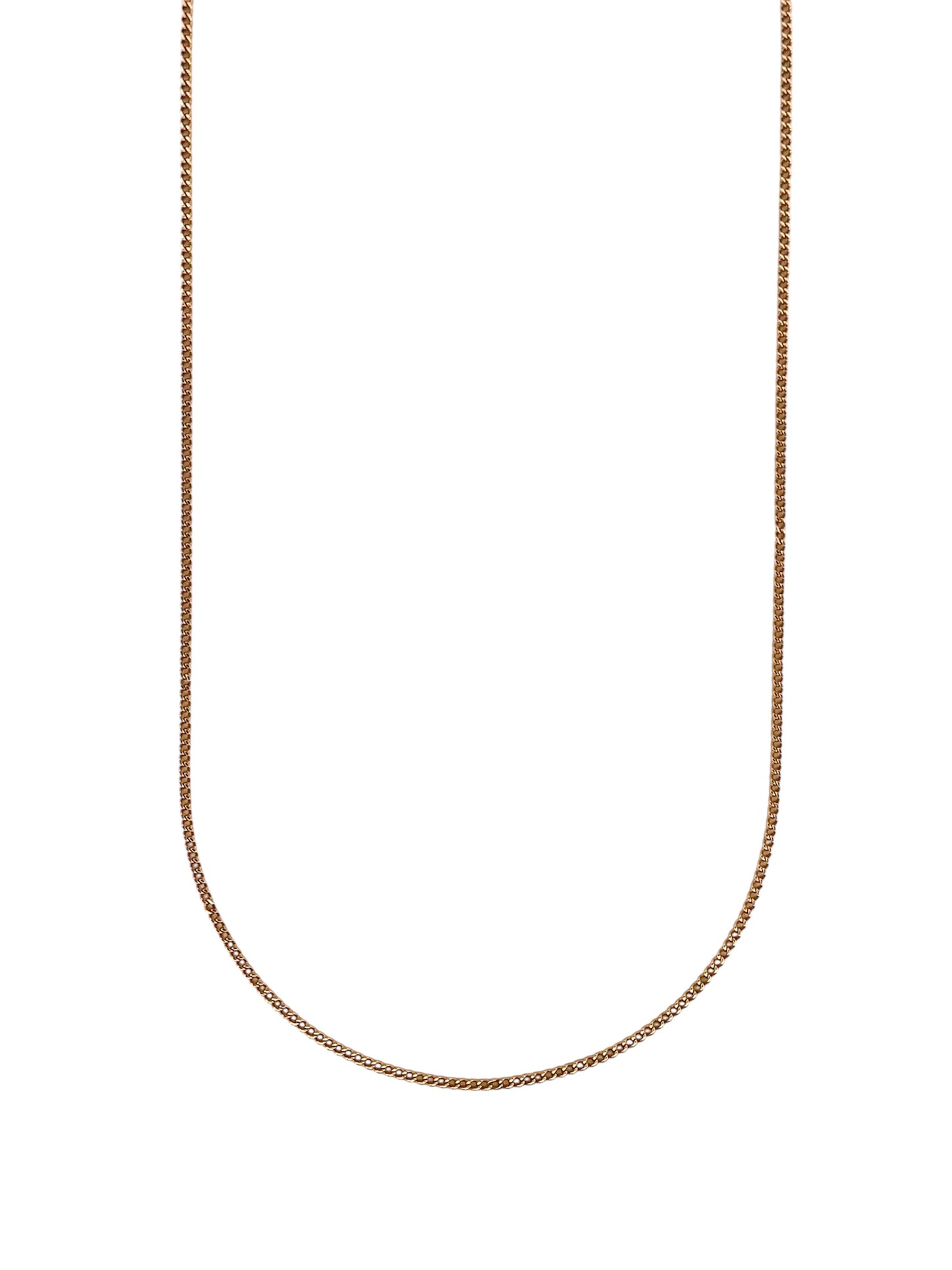 Comprar cadena barbada realizada en oro amarillo de 18kt. Esta cadena dispone de cierre tipo reasa. Joya unisex. Joyas acondicionadas. Envío GRATIS. Ian'Or.