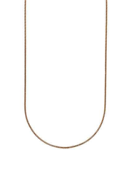 Comprar cadena barbada realizada en oro amarillo de 18kt. Esta cadena dispone de cierre tipo reasa. Joya unisex. Joyas acondicionadas. Envío GRATIS. Ian'Or.